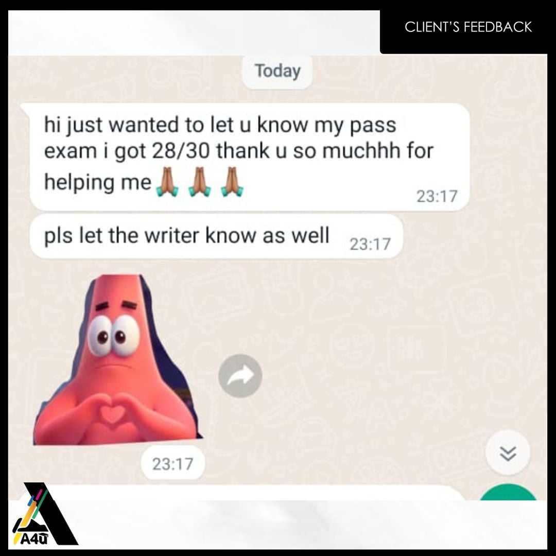 Assignment Helper service's customer review 15
