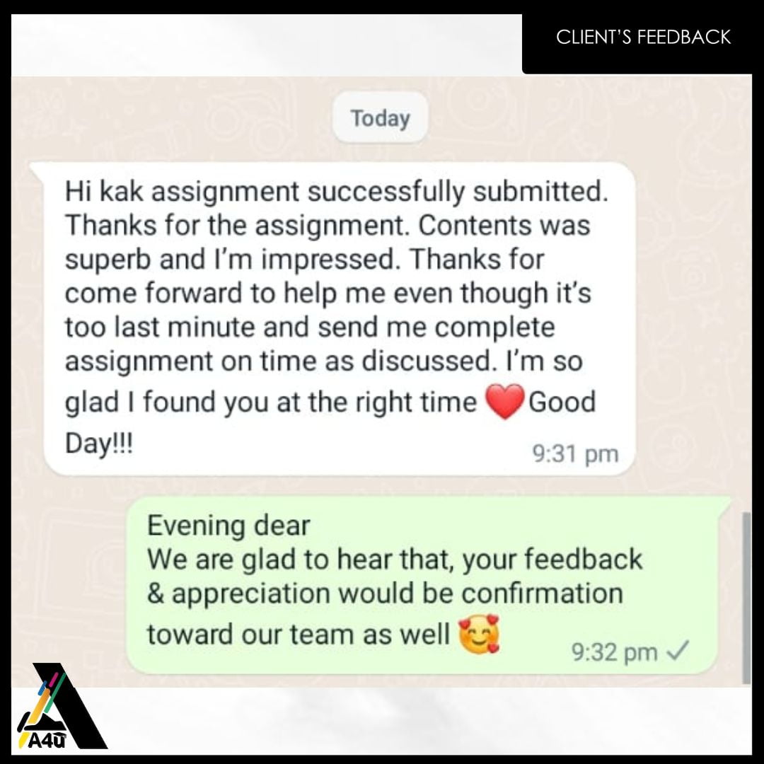 Assignment Helper service's customer review 9